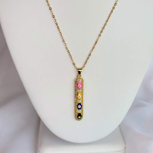 Gold Multicolor Pendant - Picture 1 of 4